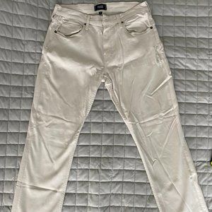 PAIGE Federal 32x27.5 Transcend Stretch Jeans - Cream / Tan